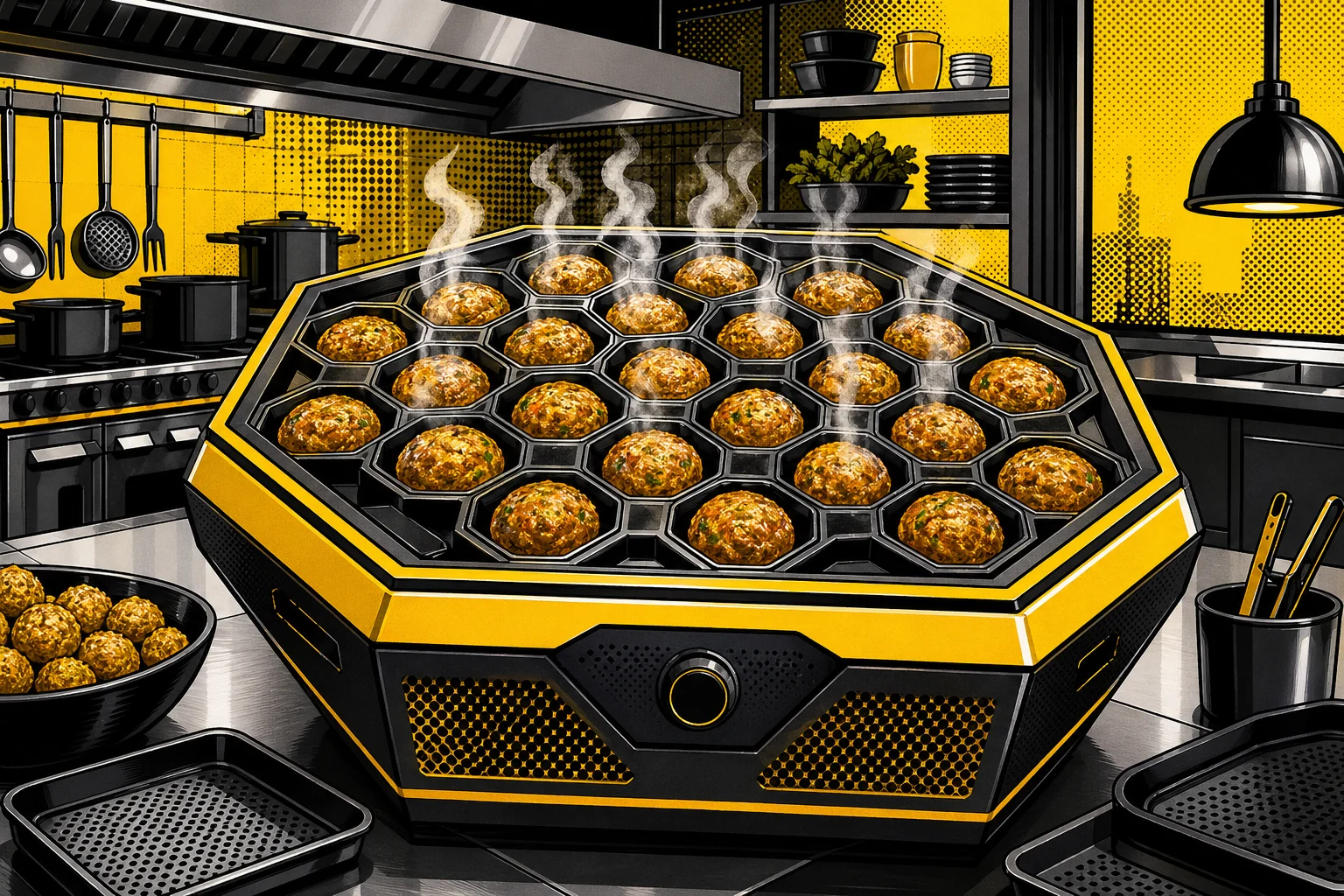 48 Frikadellen in 12 Minuten: RATIONAL iHexagon im Check