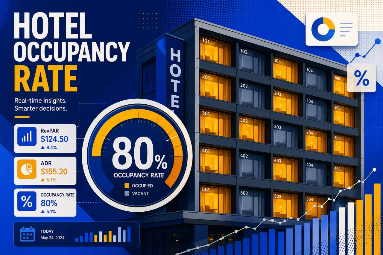 Auslastung berechnen: Formel, Benchmarks und Steuerungs-Hebel für Hotels 2026