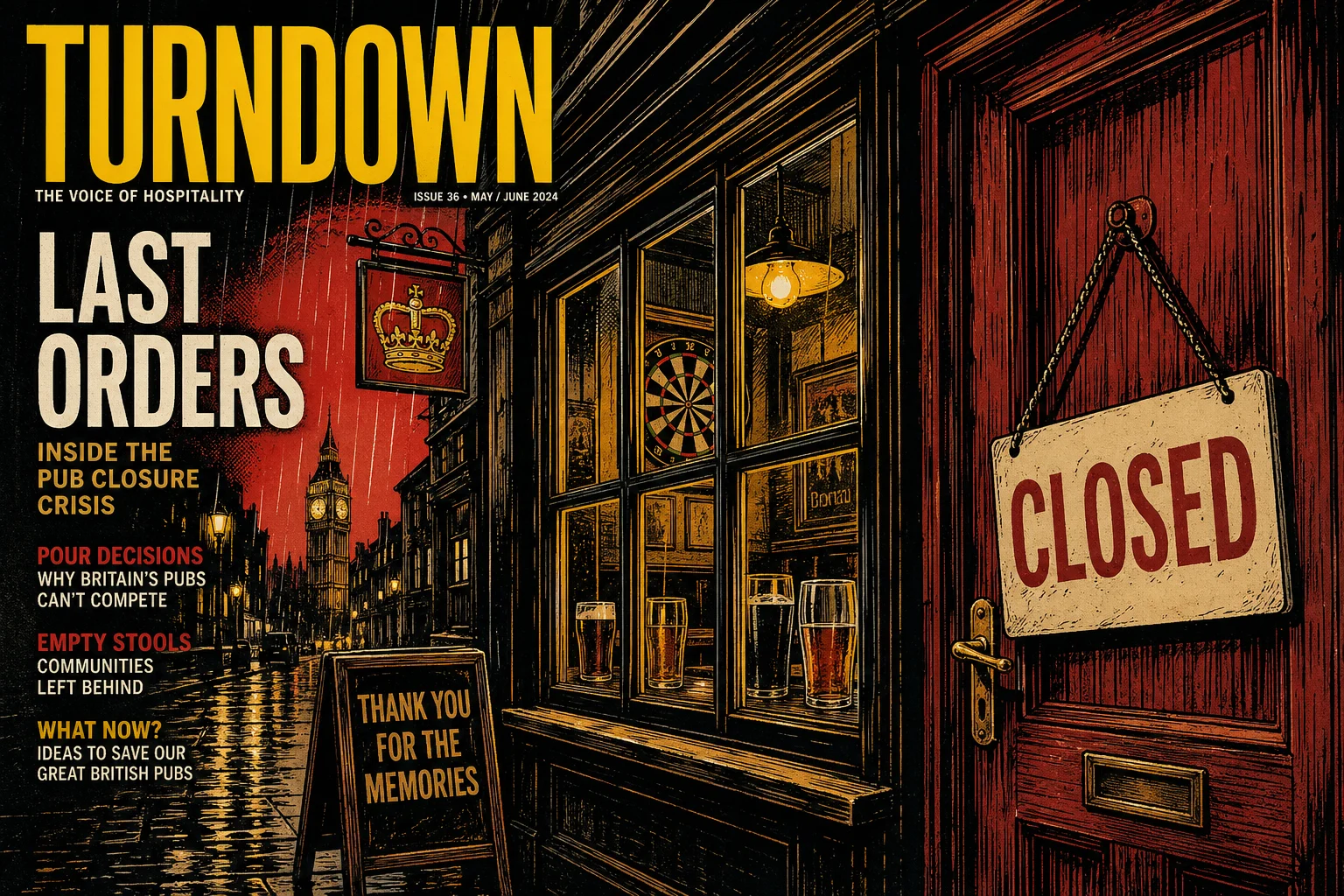 Britische Gastro: Mehr als drei Lokale schließen täglich