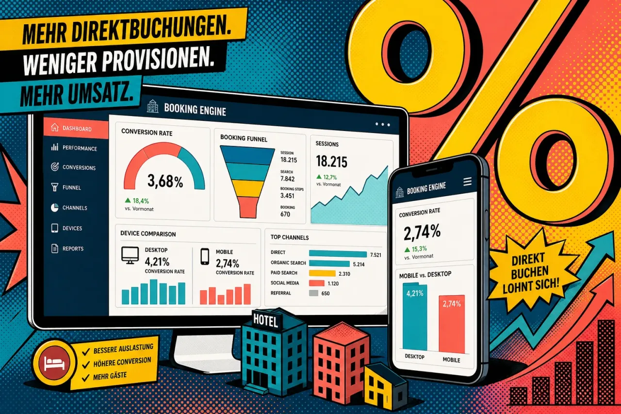 Conversion-Rate berechnen: Booking-Engine-Conversion mit Formel und Hebeln