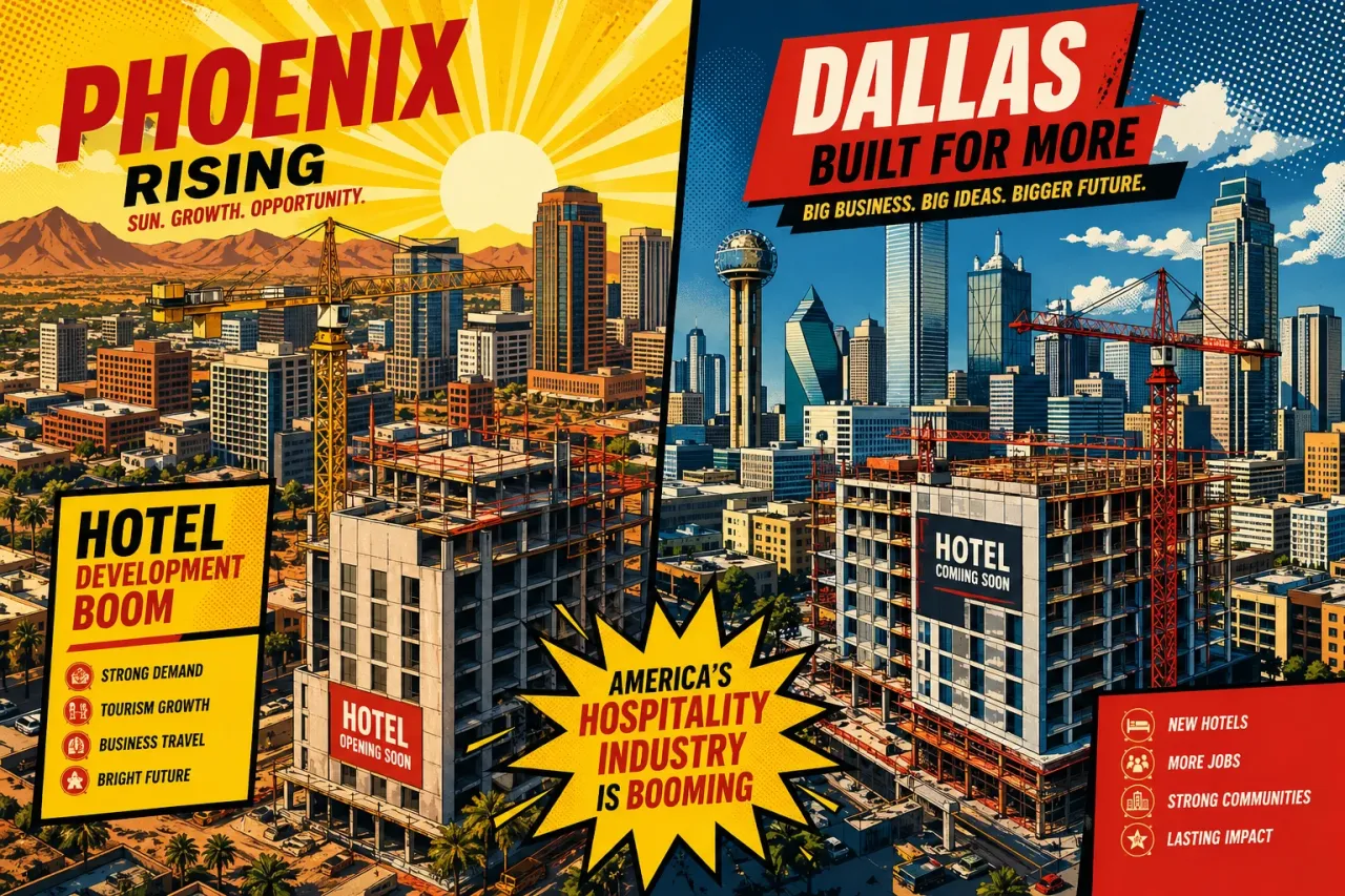 Dallas führt US-Hotelpipeline – Phoenix holt stark auf