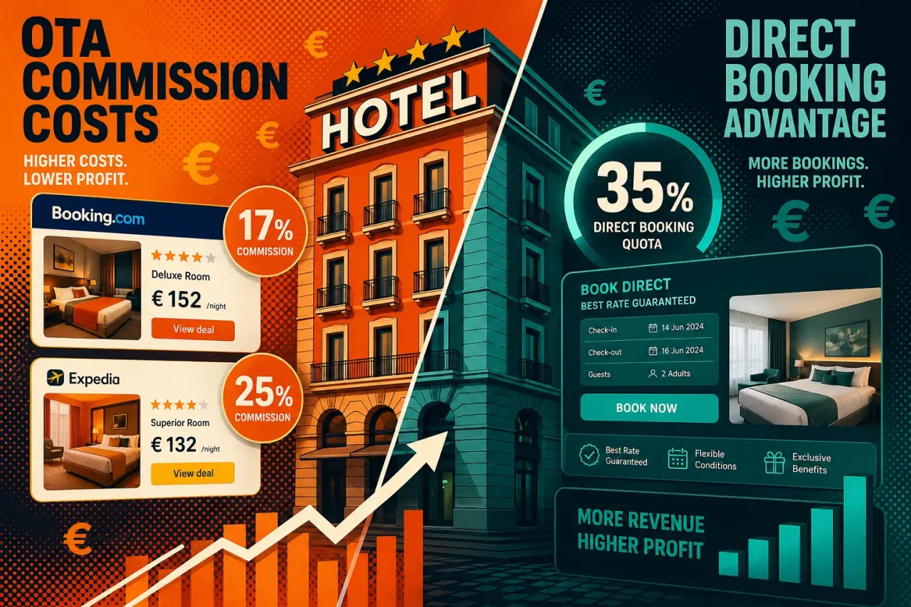 Direct-Booking-Quote berechnen: Anteil Eigenvertrieb mit Formel und Hebeln