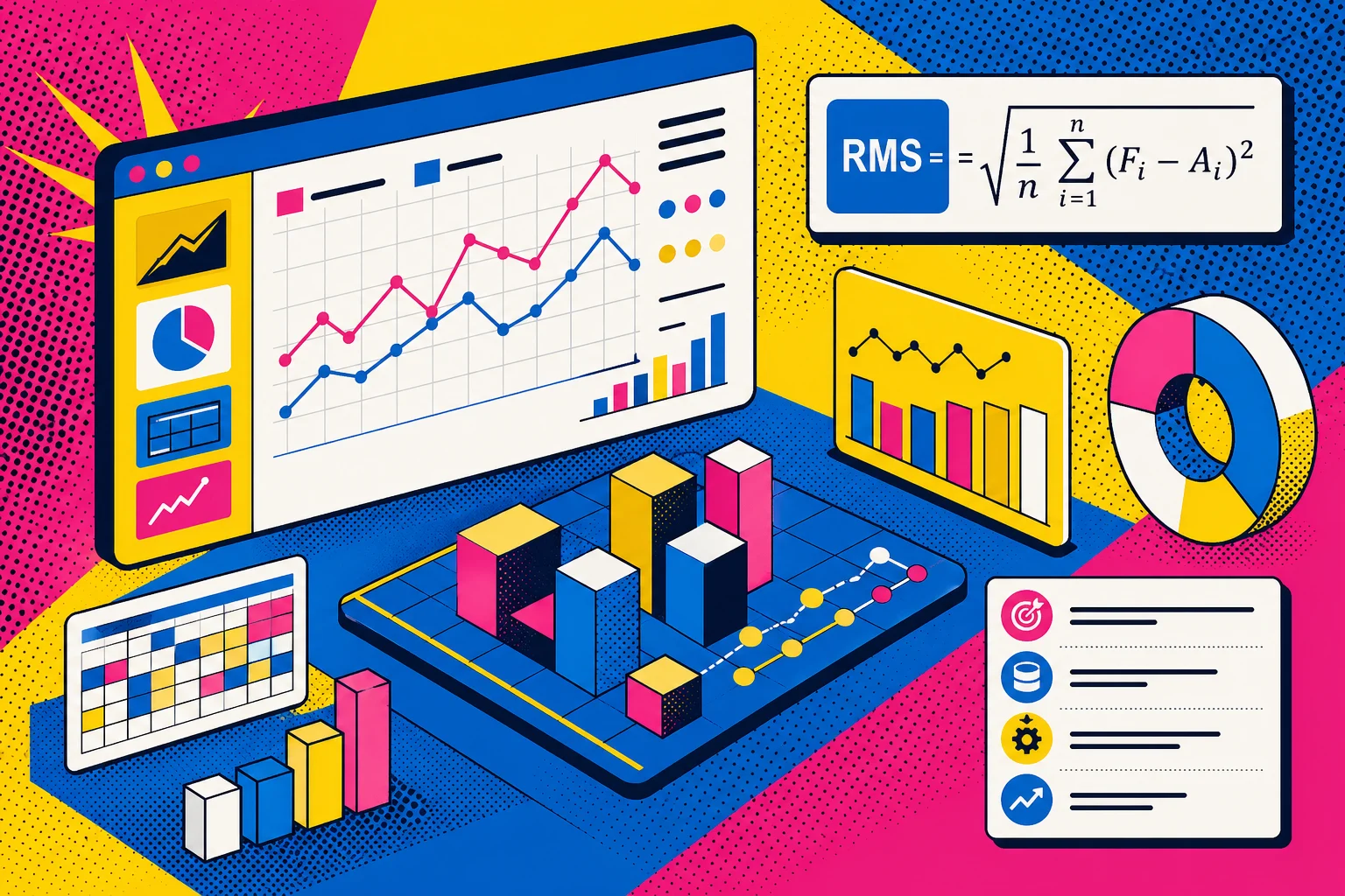 Forecast-Accuracy berechnen: RMS-Prognose-Qualität mit Formel und Benchmarks