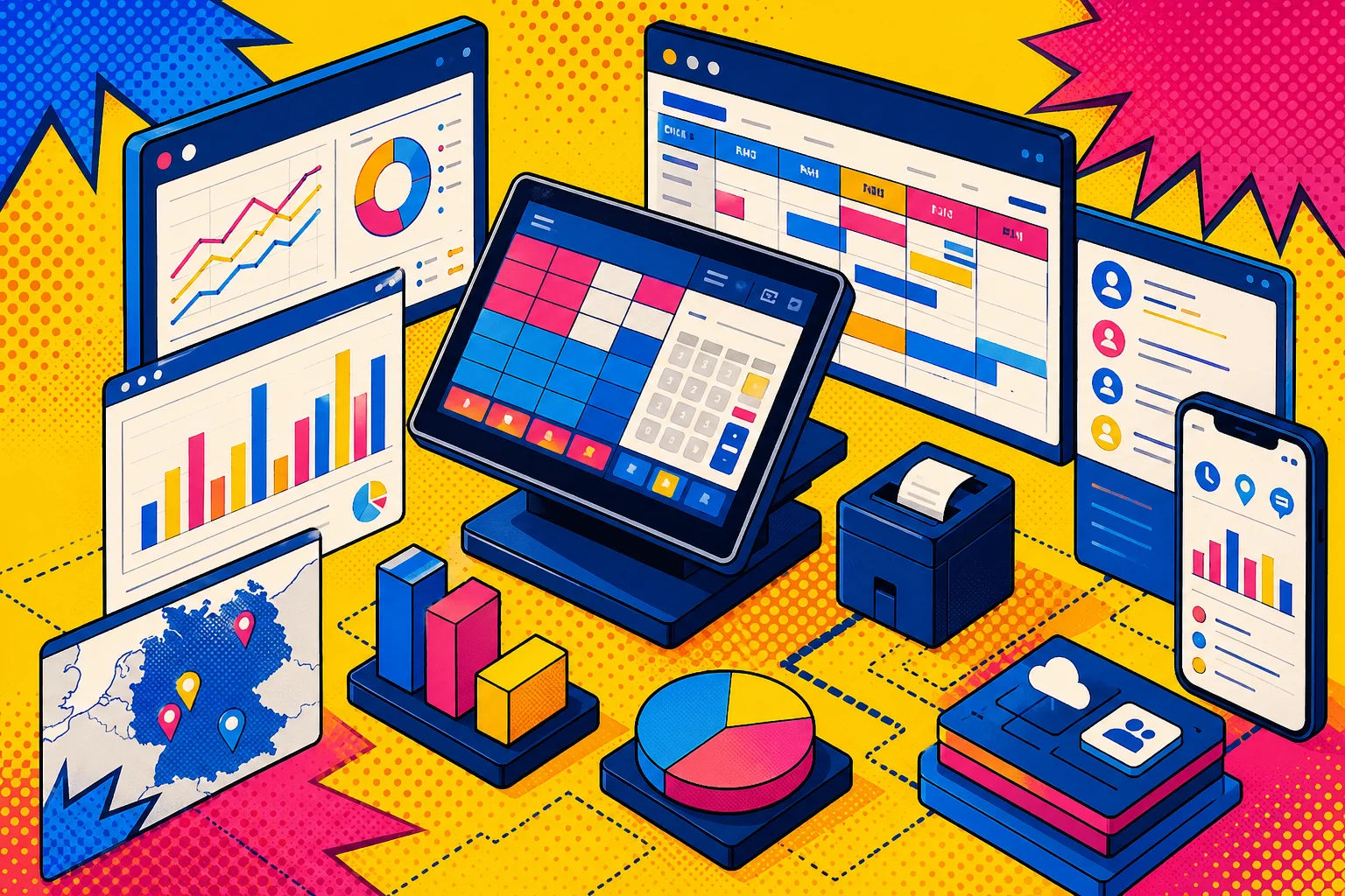 gastromatic im Detail — POS plus Personalplanung in einer DACH-Suite