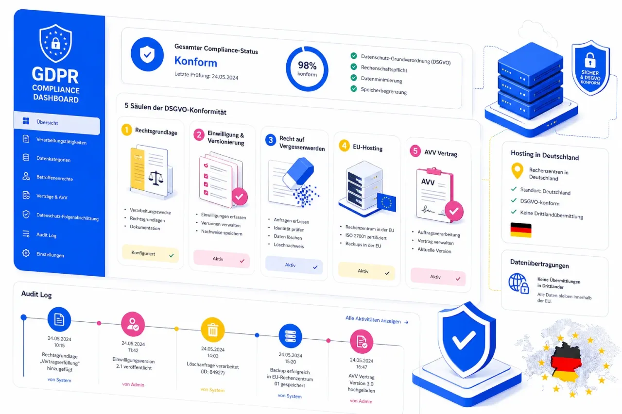 DSGVO-konformes Gast-Datenmanagement — fünf Pflicht-Bausteine