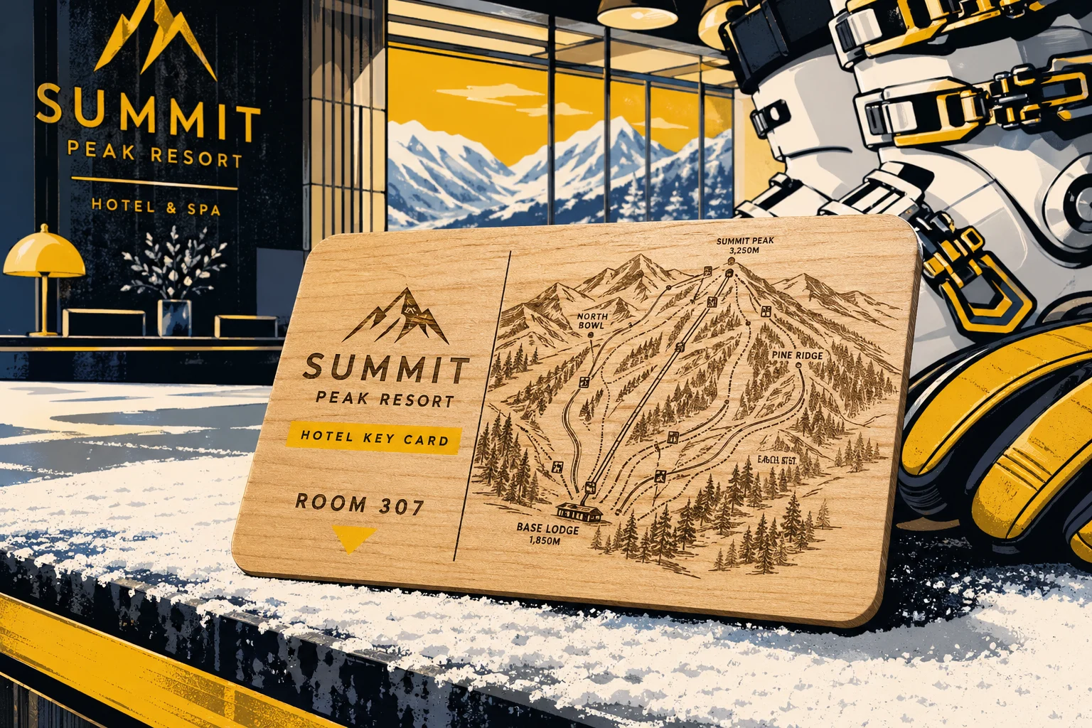 Holz statt Plastik: Wie Event-Keycards den Check-in entlasten