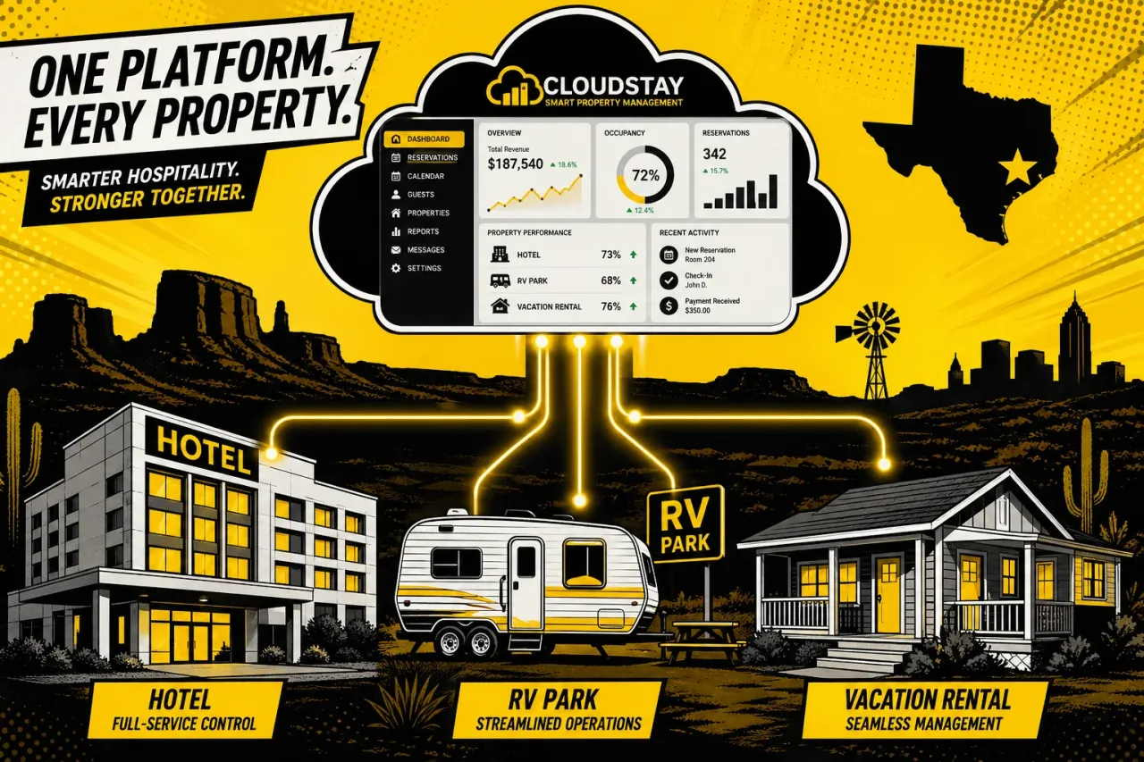 Mews vereint neun Texas-Immobilien unter einem System