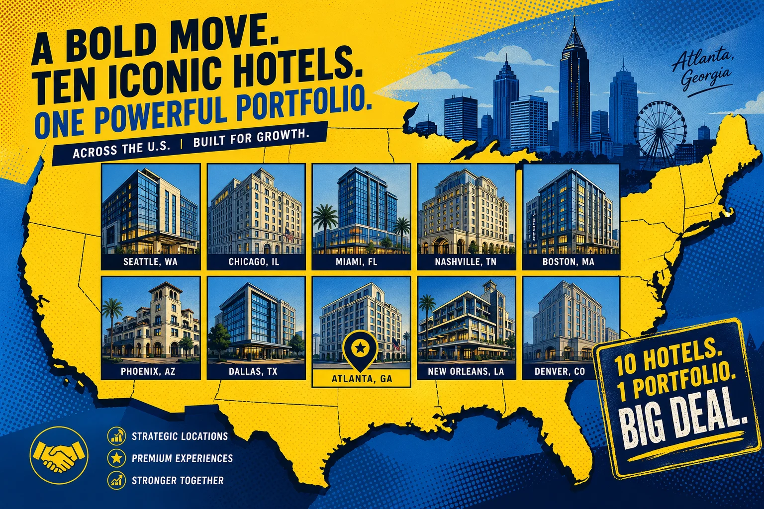 Noble kauft zehn Upscale-Hotels von Marriott, Hilton und IHG