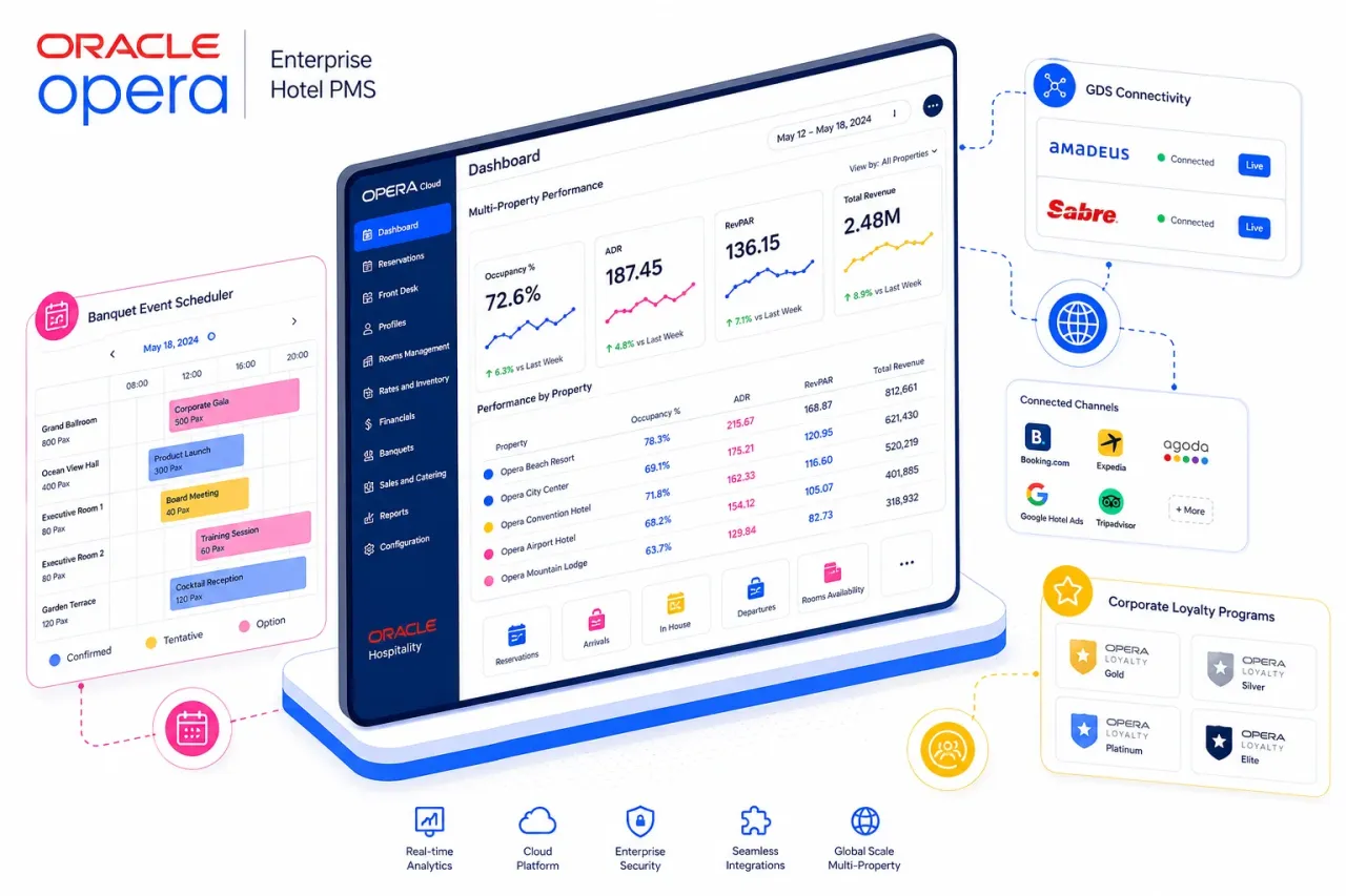 Oracle OPERA Cloud im Detail — Enterprise-PMS für Konzern-Hotellerie