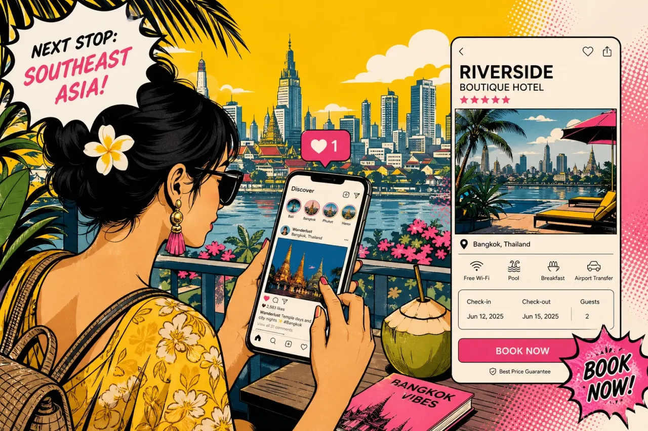 Social Media als Buchungskanal: Was Asien der Welt voraus ist