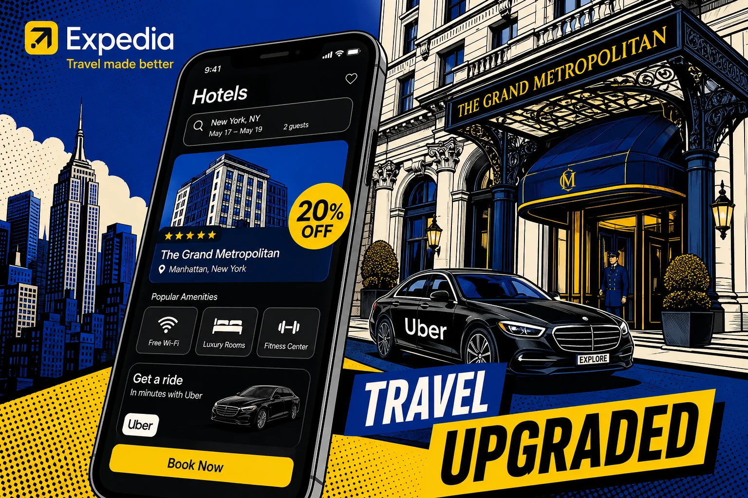 Uber verkauft jetzt Hotels – dank Expedia-Deal