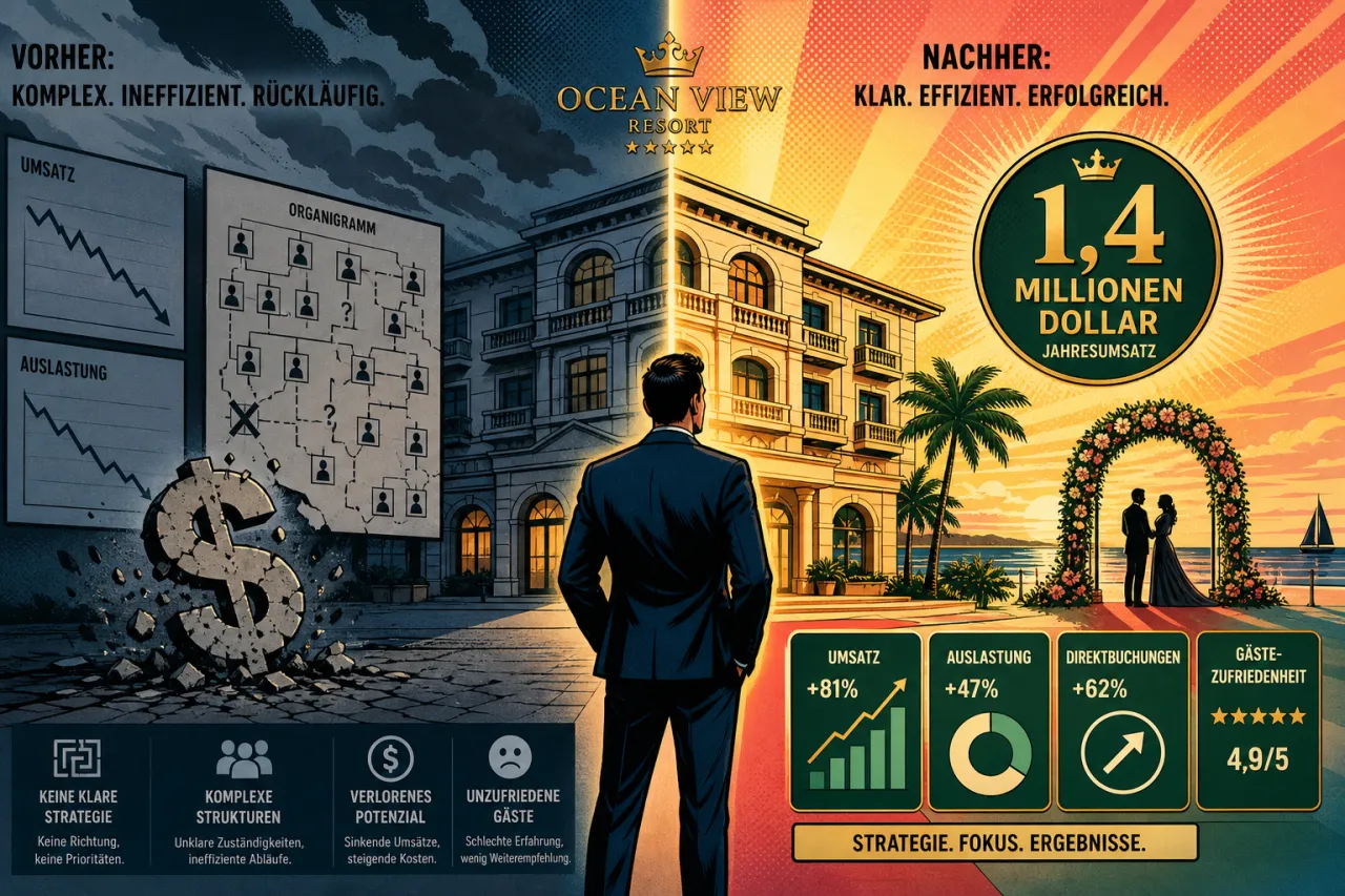 1,4 Millionen Dollar Swing: Wie ein Resort seine Führungskrise löste