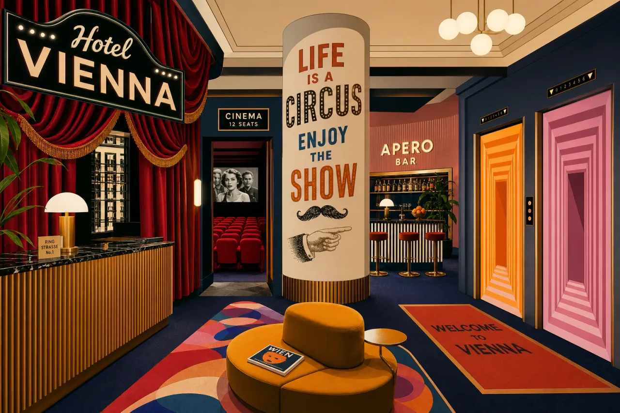 25hours Wien: Neue Lobby zwischen Zirkus und Kulturmetropole