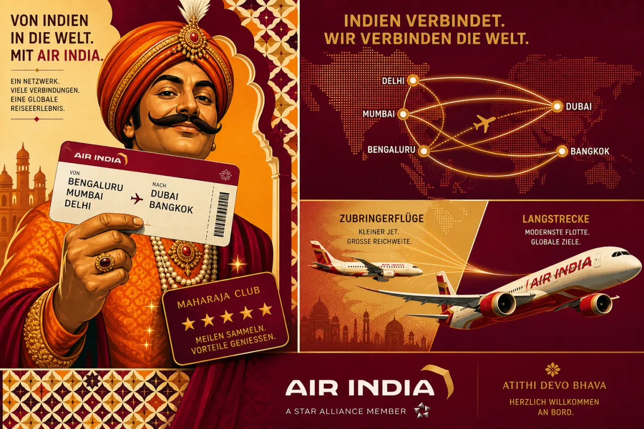 Air India koppelt Express an Maharaja Club