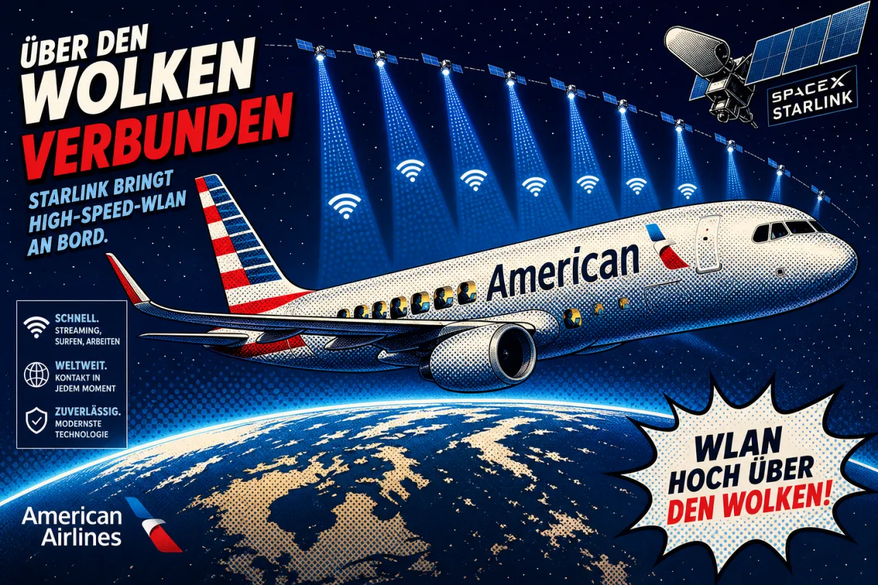 American setzt auf Starlink-WLAN in 500 Jets