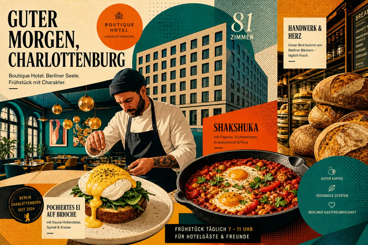 Benedict im The Dean Berlin: Frühstück als Hotelstrategie