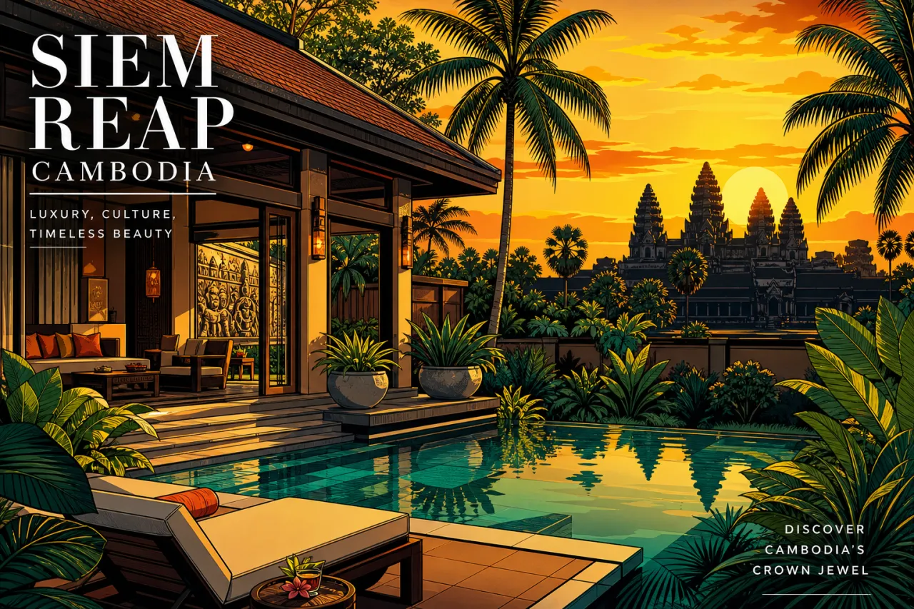 Brionj sichert Luxury Villa in Siem Reap nahe Angkor Wat