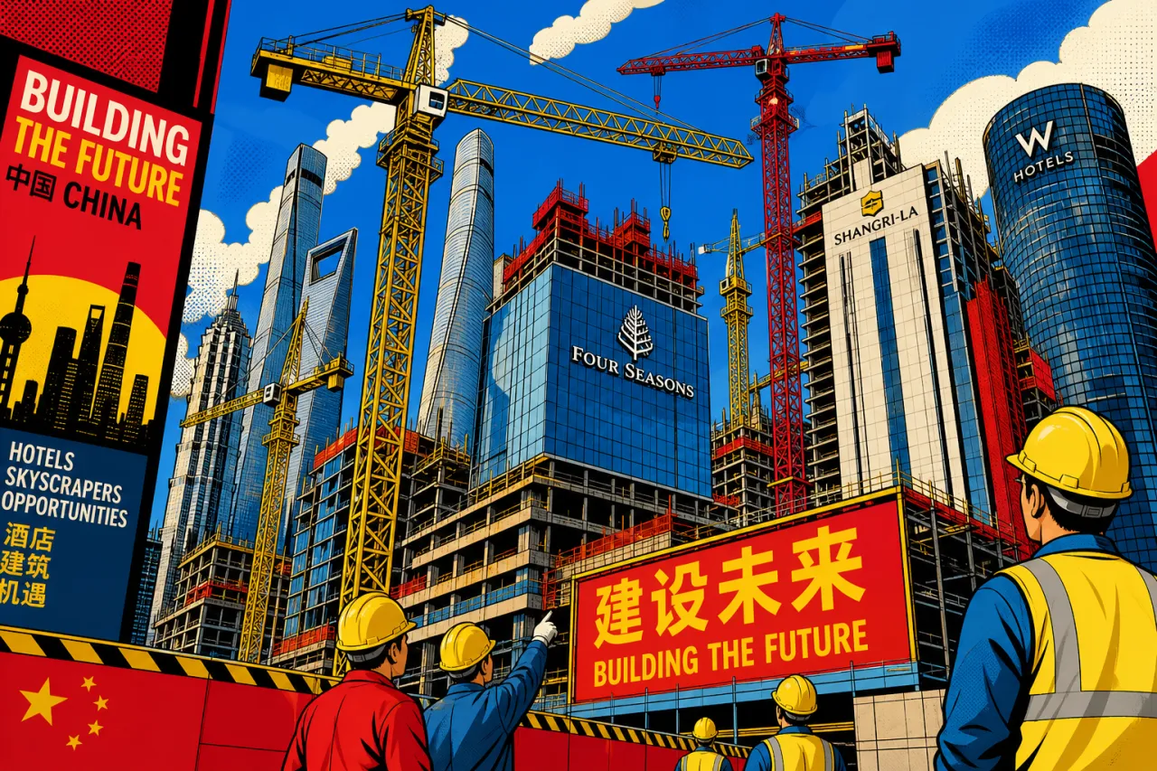 Chinas Hotelbau-Pipeline: 3.600 Projekte, 71 % im Bau