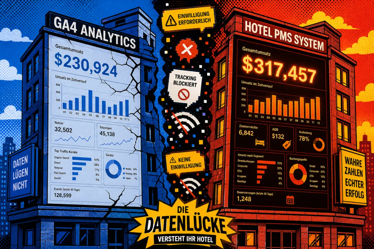 Cookie-Gesetze reißen GA4-Daten in Hotels auseinander