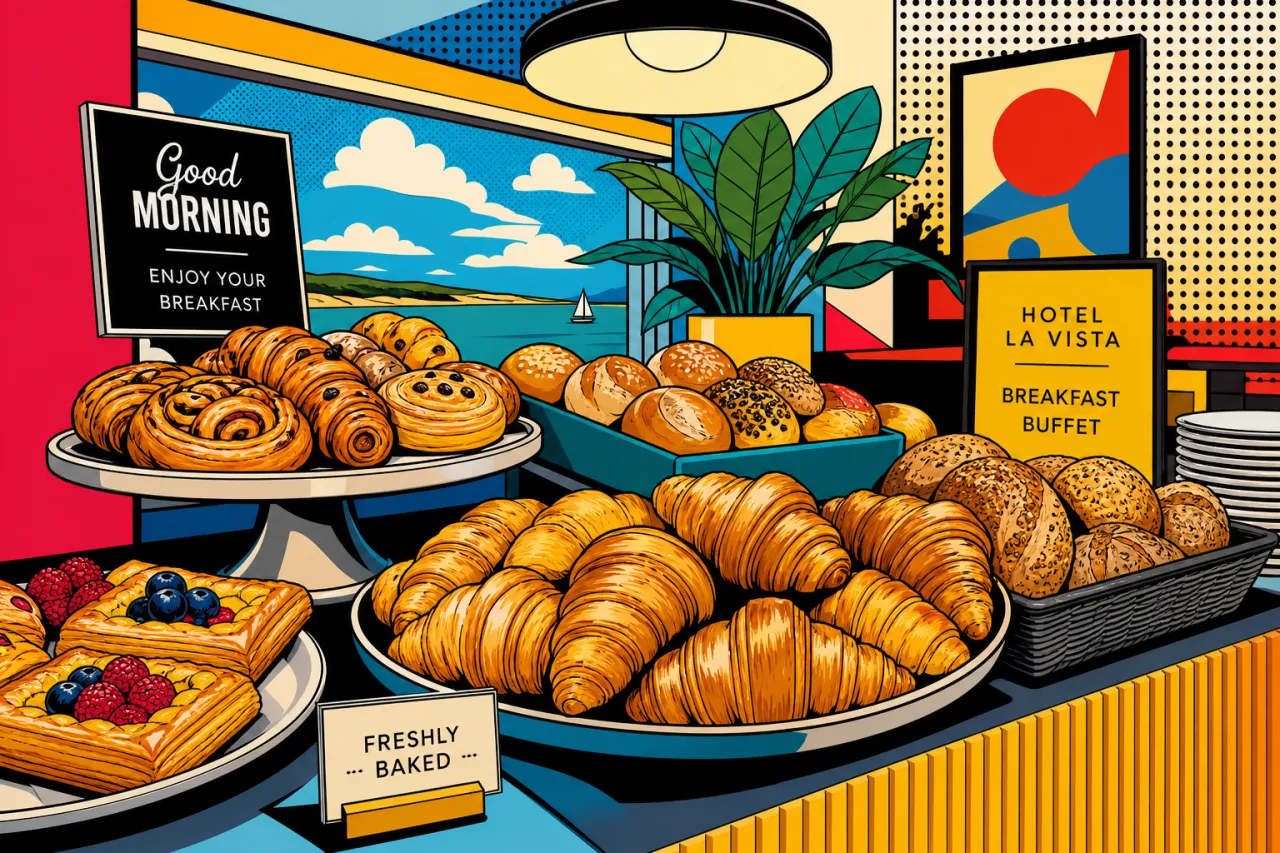Délifrance: Mix-Kartons für das Frühstücksbuffet