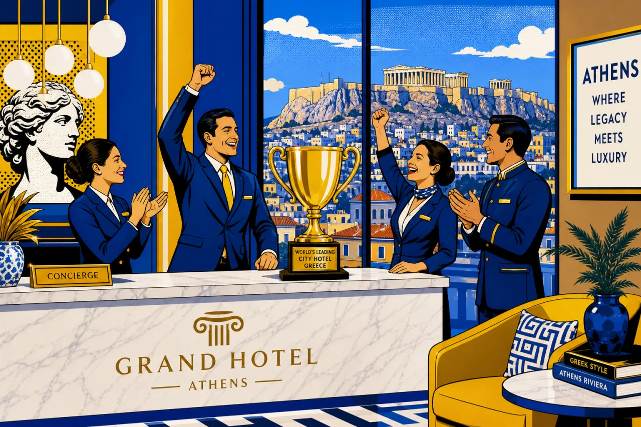 Electra Hotel Athens gewinnt TrustYou Excellence Award 2025