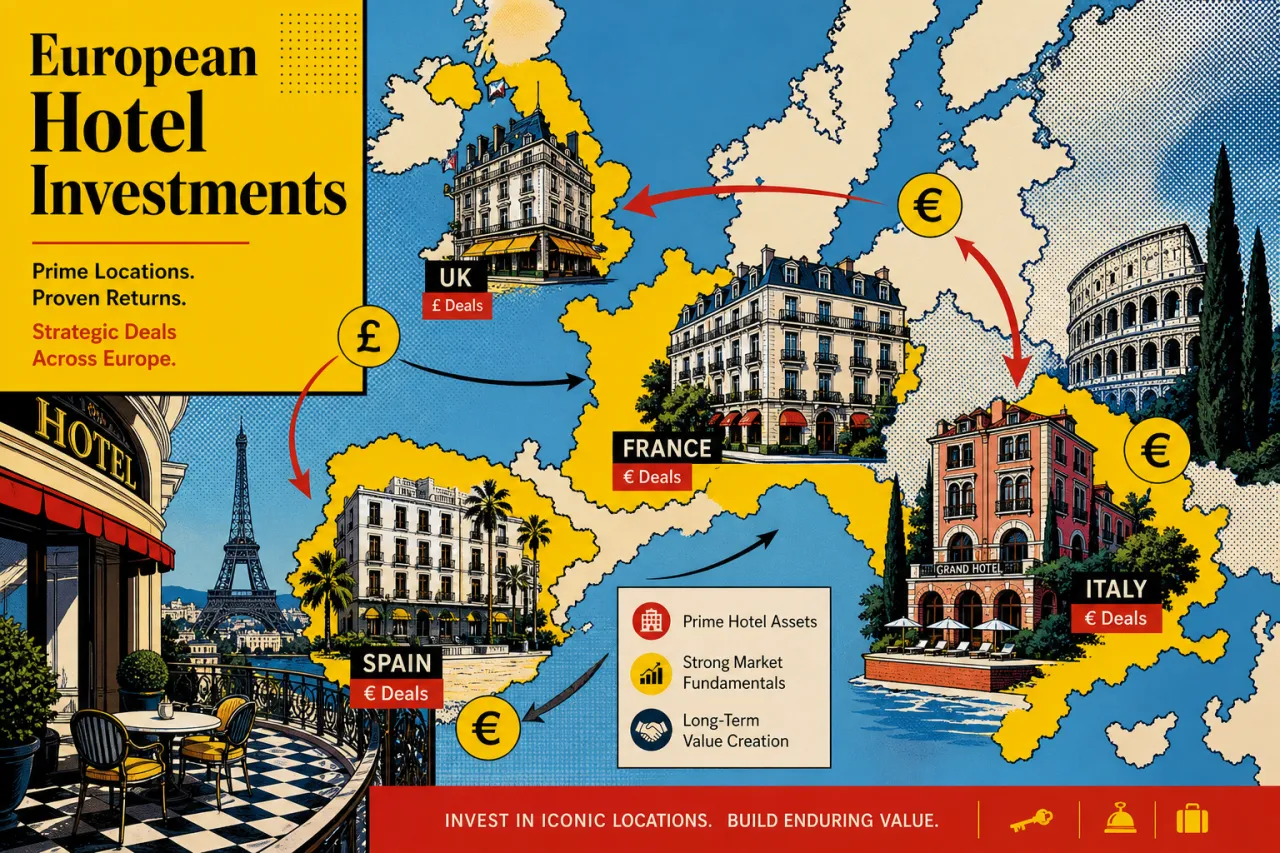 Europäische Hoteldeals: Sechs Transaktionen in einer Woche