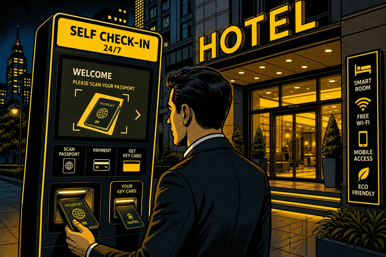Hotel-Reception stirbt aus: Warum Outdoor-Kioske die Lobby ersetzen