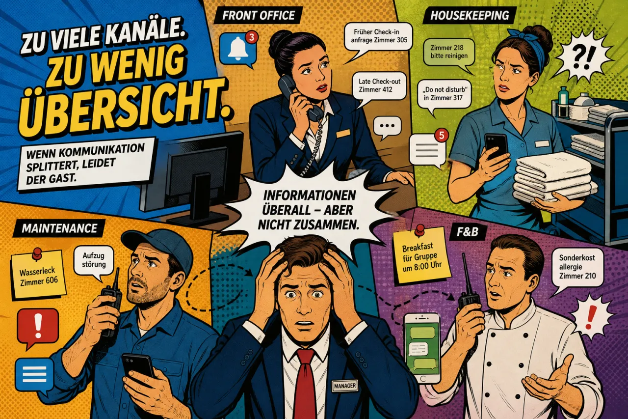 Hotel-Teams scheitern oft an zersplitterter Kommunikation