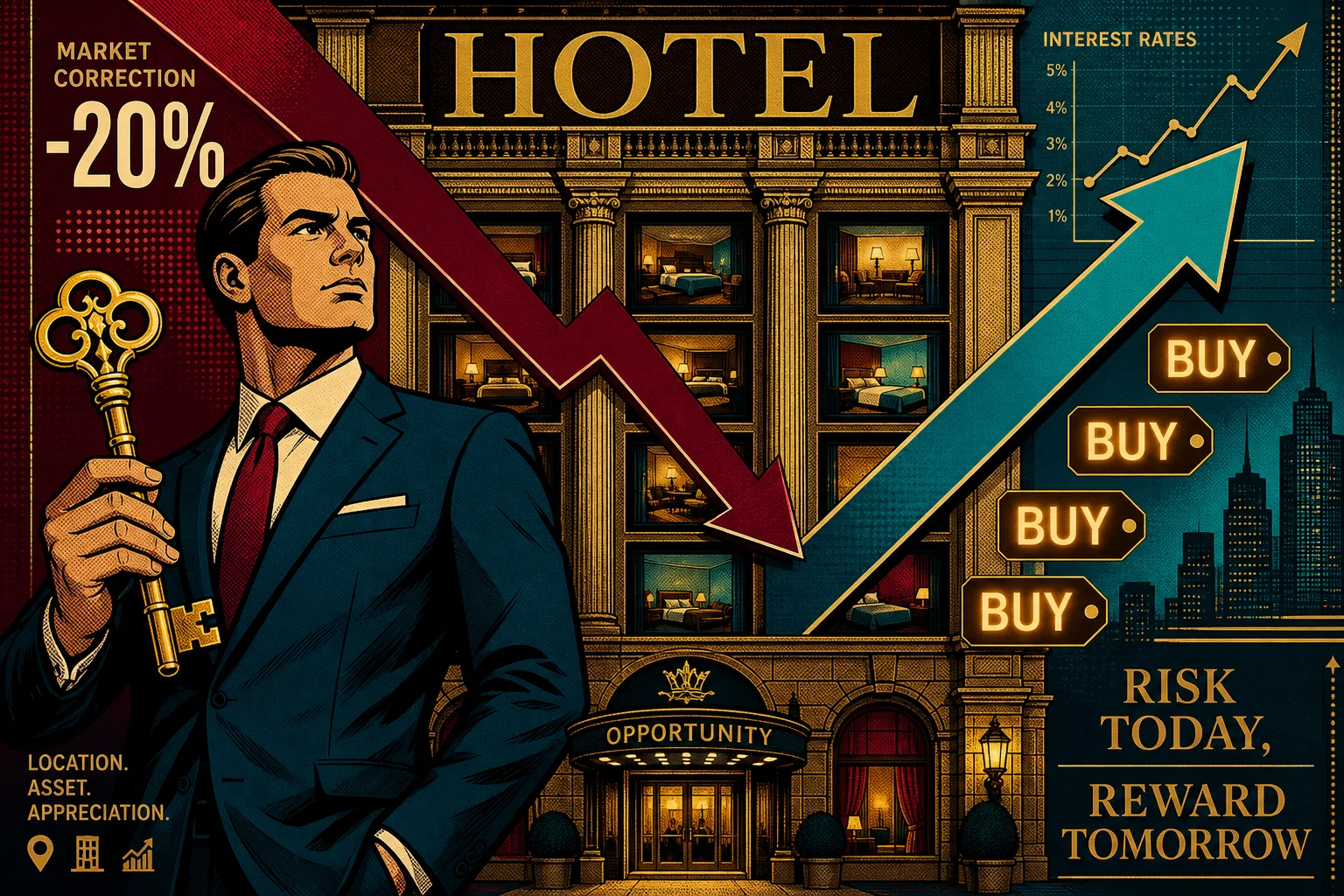 Hotelwerte 20 % unter Peak: Jetzt kaufen oder warten?