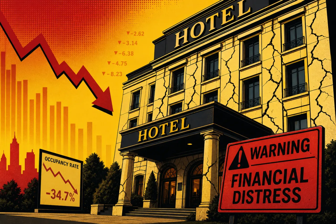 Insolvenzen auf 20-Jahres-Hoch: Hotels besonders betroffen
