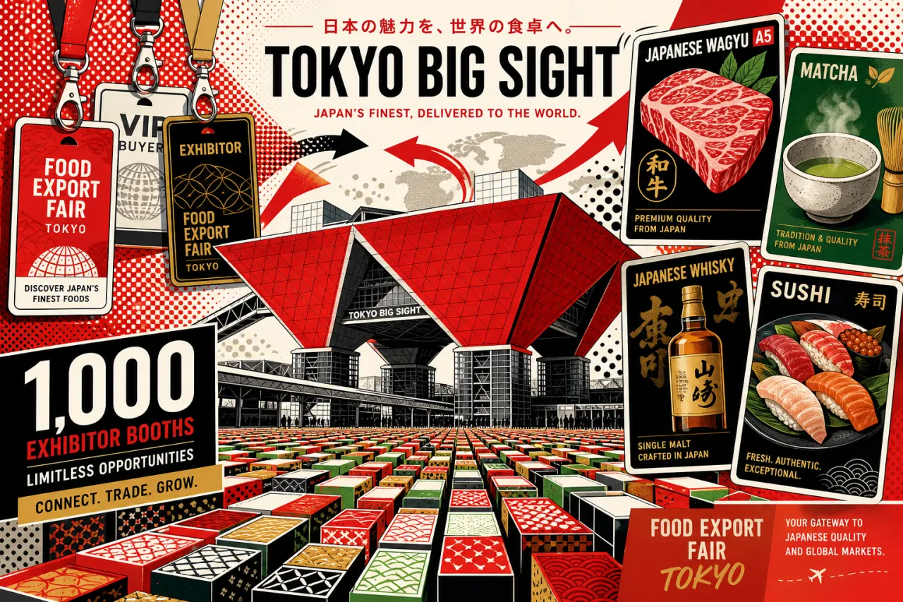 Japan's Food Export Fair 2026: 1.000 Aussteller in Tokio