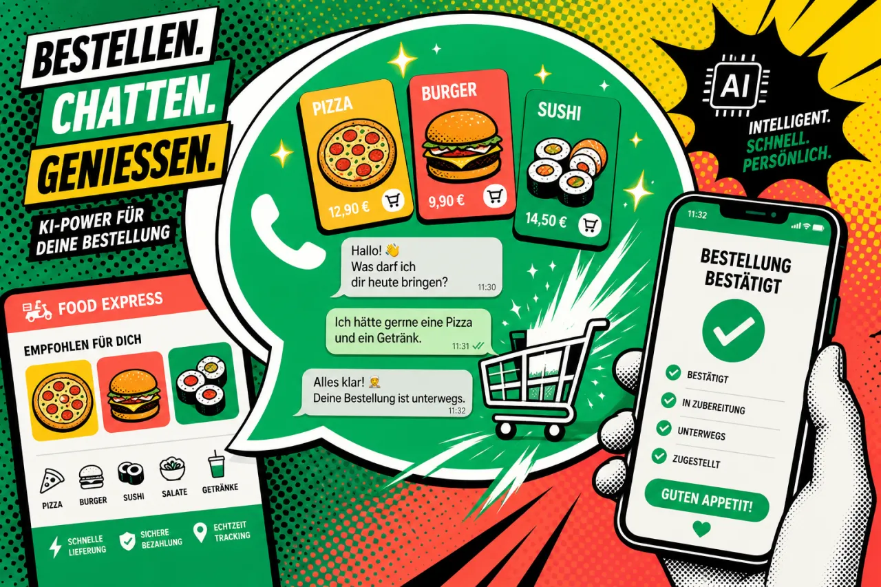 Just Eat testet Bestellen per WhatsApp
