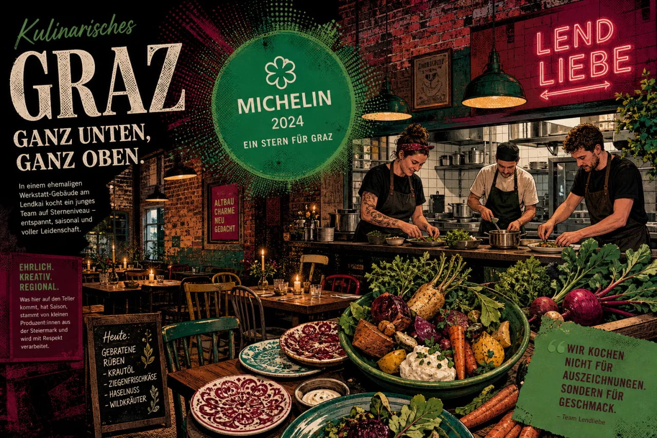 Kabuff Graz: Grüner Michelin-Stern im Ex-Rotlicht-Lokal