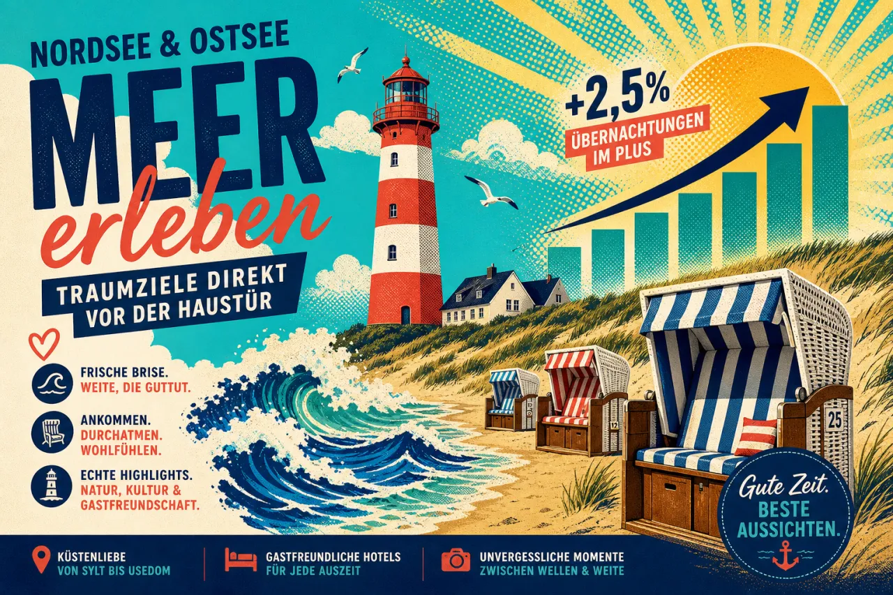 Krisen treiben Urlaub in Deutschland an