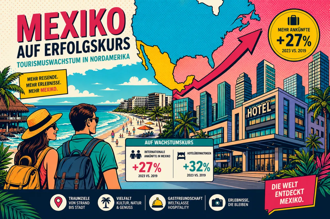 Mexiko führt Nordamerika im Tourismus an