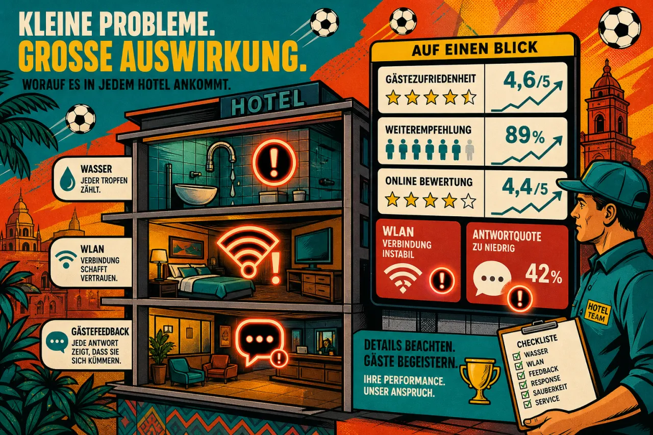 Mexikos WM-Hotels haben ein Technikproblem