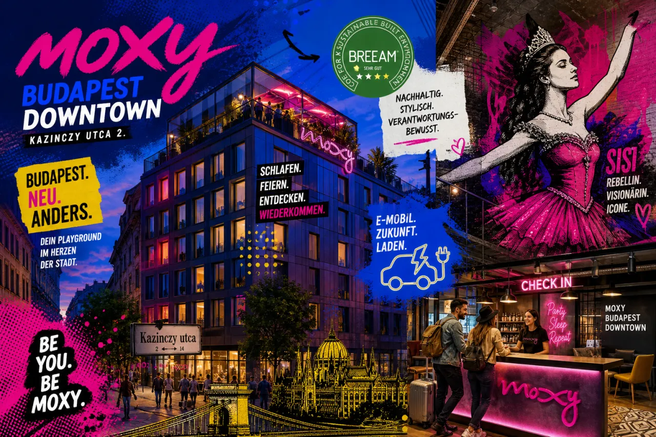 Moxy eröffnet erstes Hotel in Ungarn