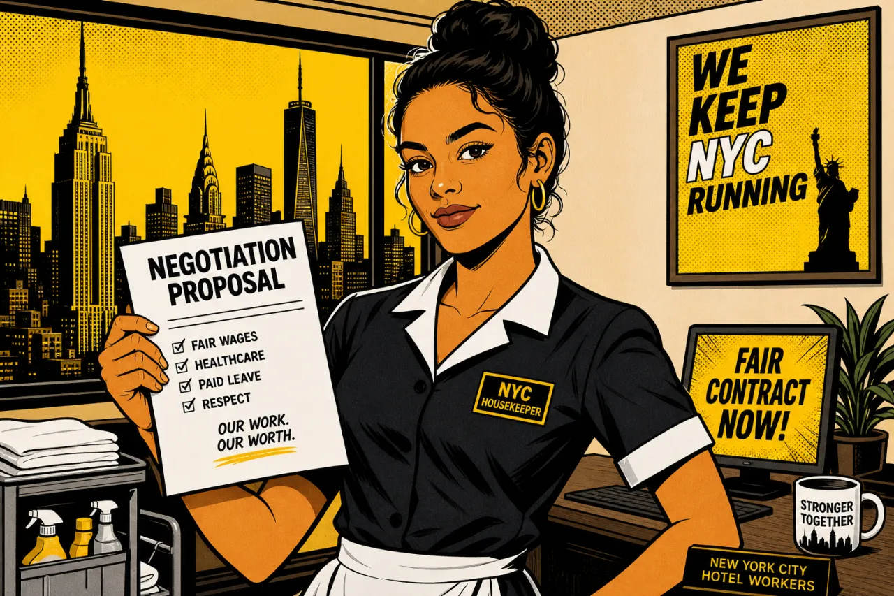 NYC Hotelhousekeeping: 61 Dollar pro Stunde ab 2034