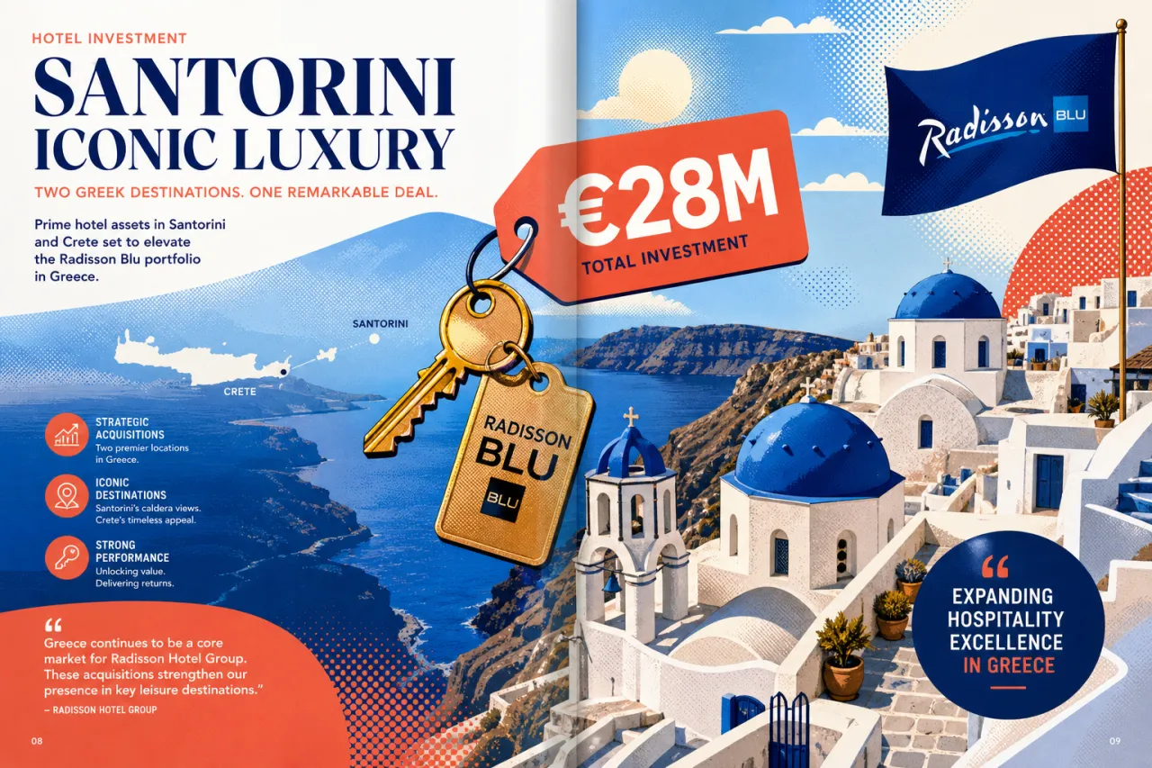Radisson Blu Zaffron Santorin für 28 Millionen Euro verkauft