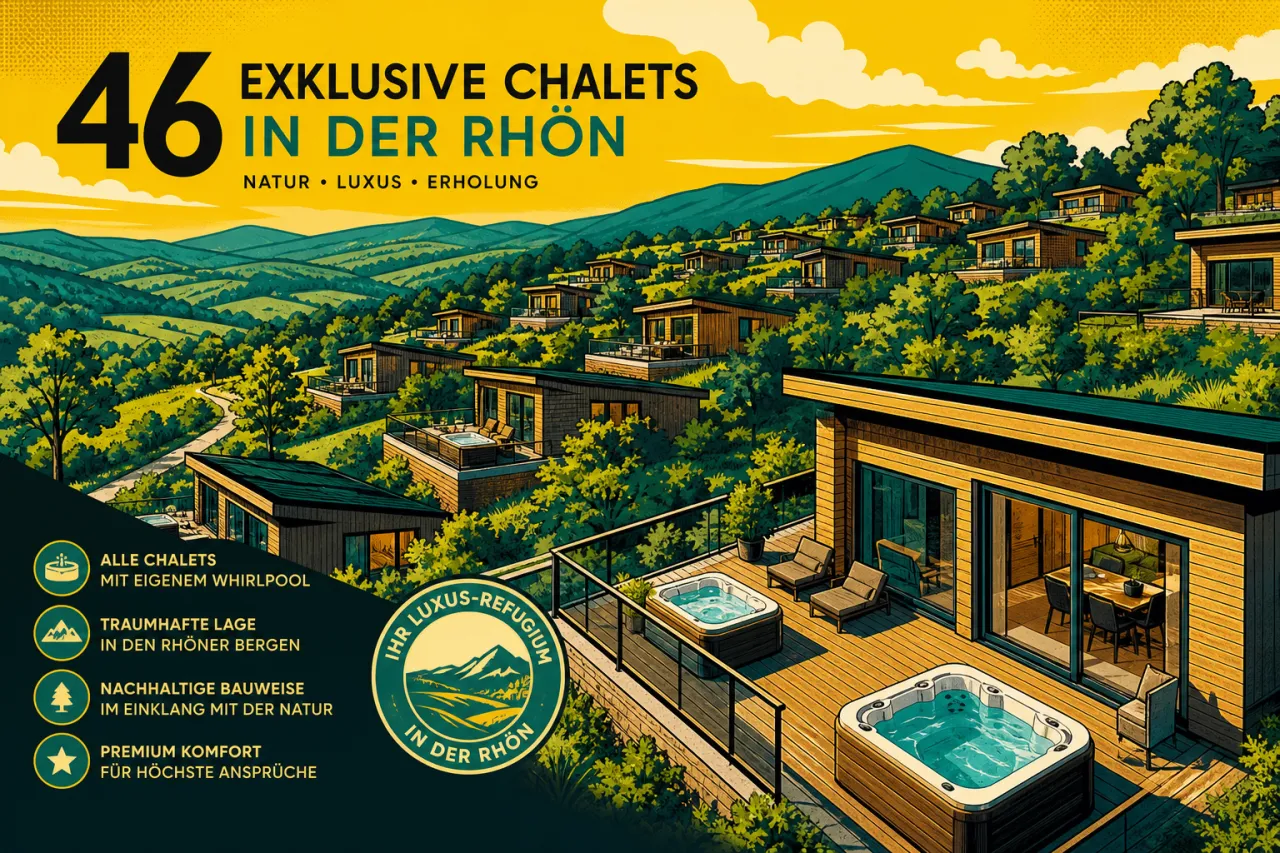 Rhön Park Aktiv Resort baut 46 Chalets im Bungalowdorf