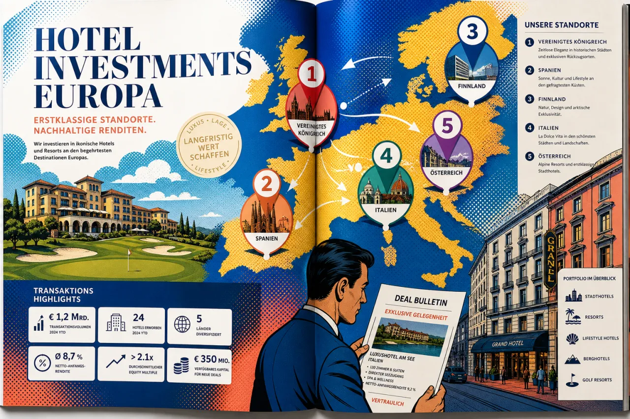 Sechs Hoteldeals zeigen Europas Markt