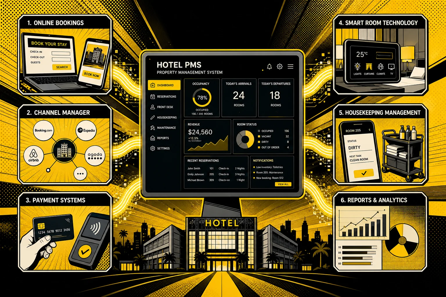 Sechs Schichten, ein Hub: Der Mindest-Tech-Stack für Hotels