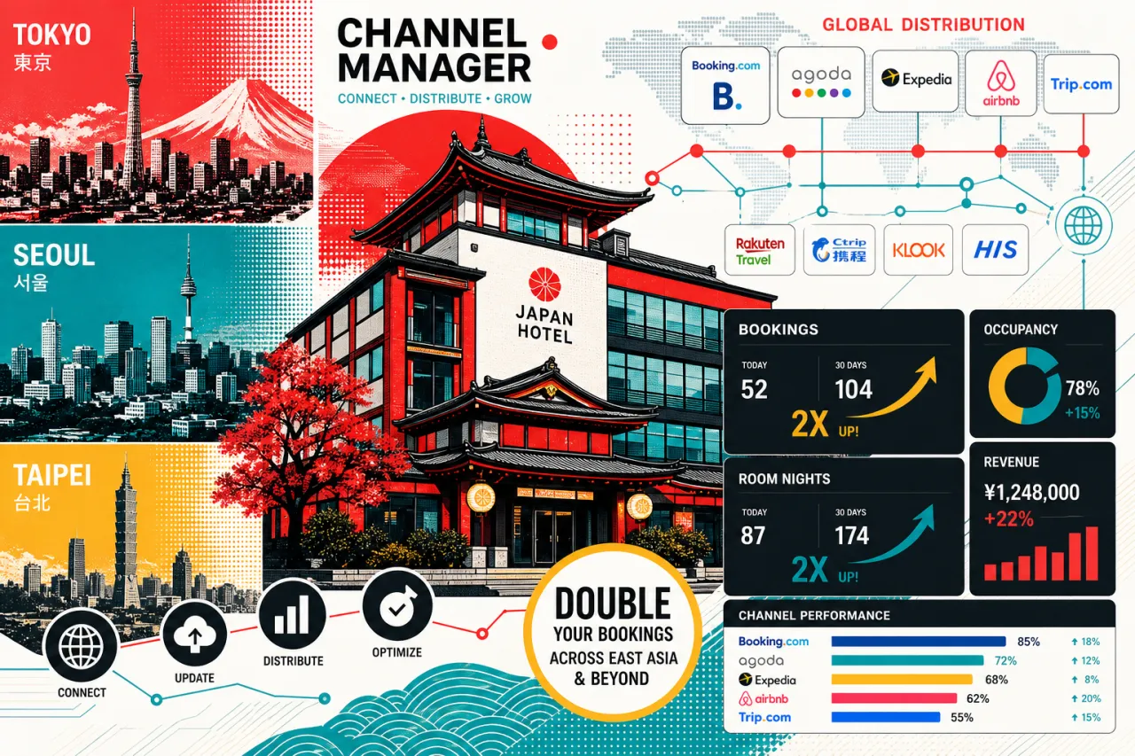 Shiji und JR Systems: Japanische Hotels weltweit buchbar