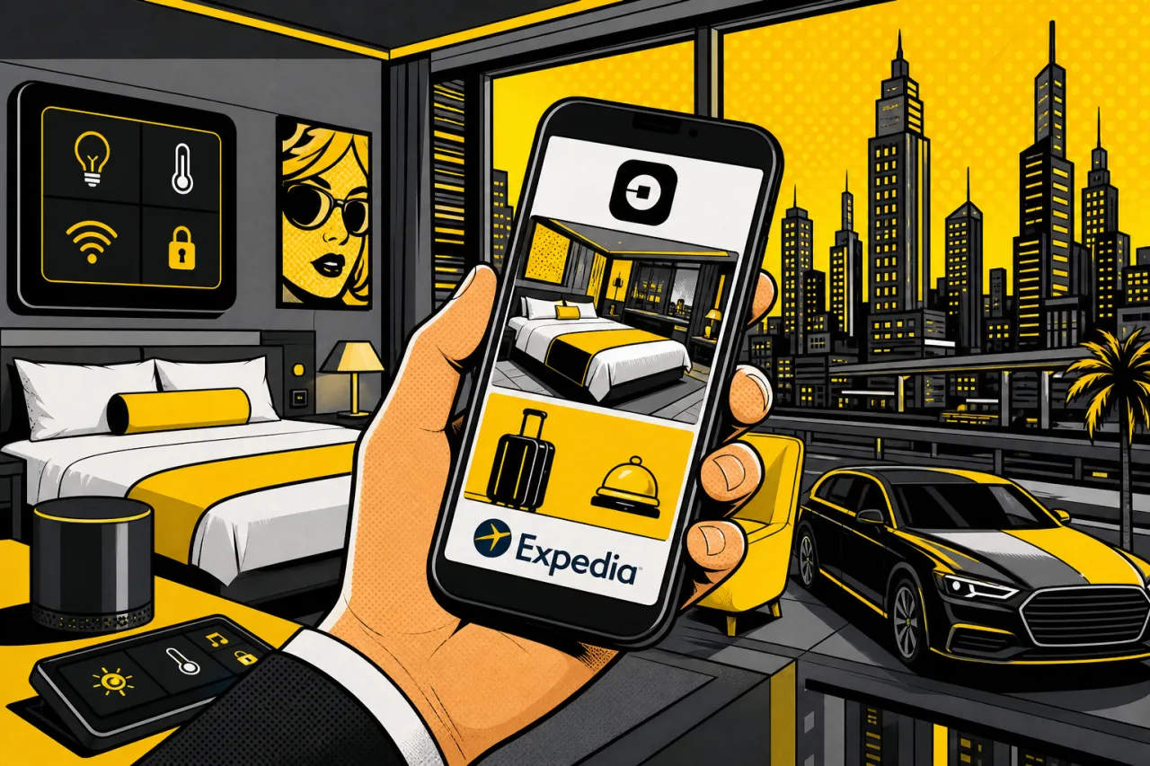 Uber und Expedia: Hotelbuchungen jetzt direkt in der App