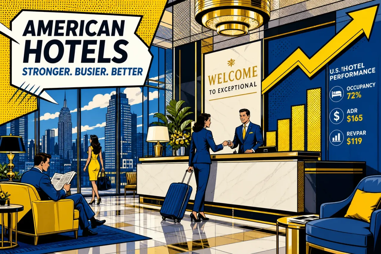 US-Hotellerie März 2026: RevPAR steigt um 5,9 Prozent