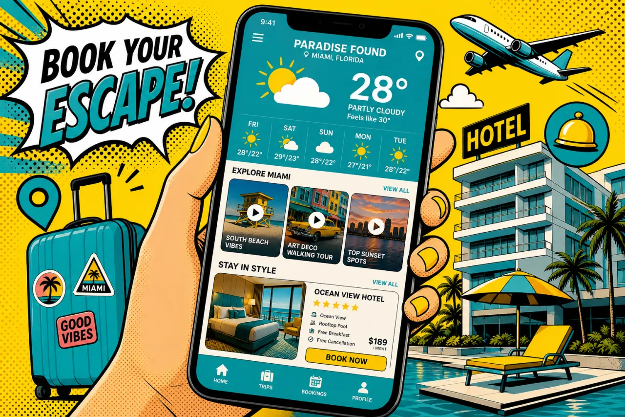 Weather.com wird zum Reisebuero: Wettercheck loest Hotelbuchung aus