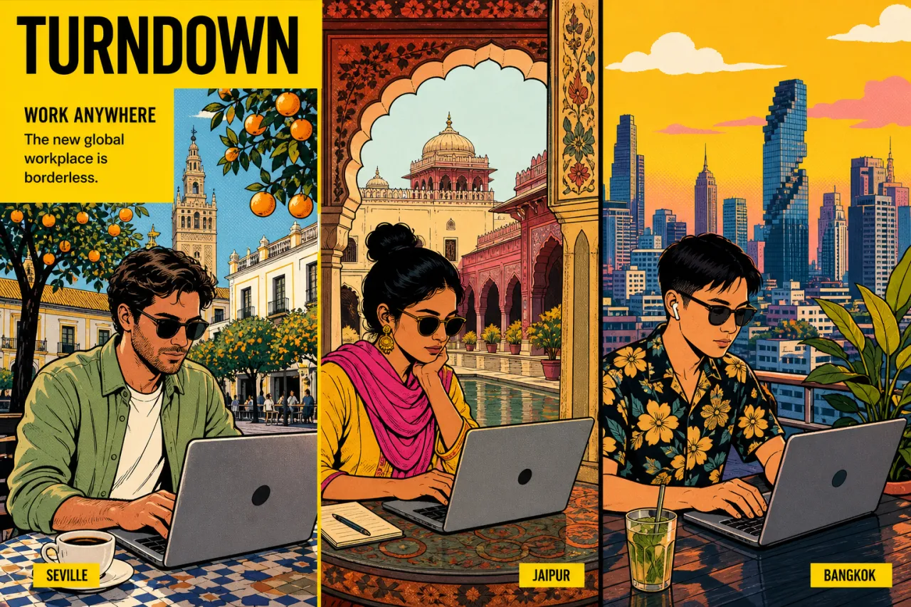 Workation Atlas 2026: Sevilla, Jaipur oder Bangkok?