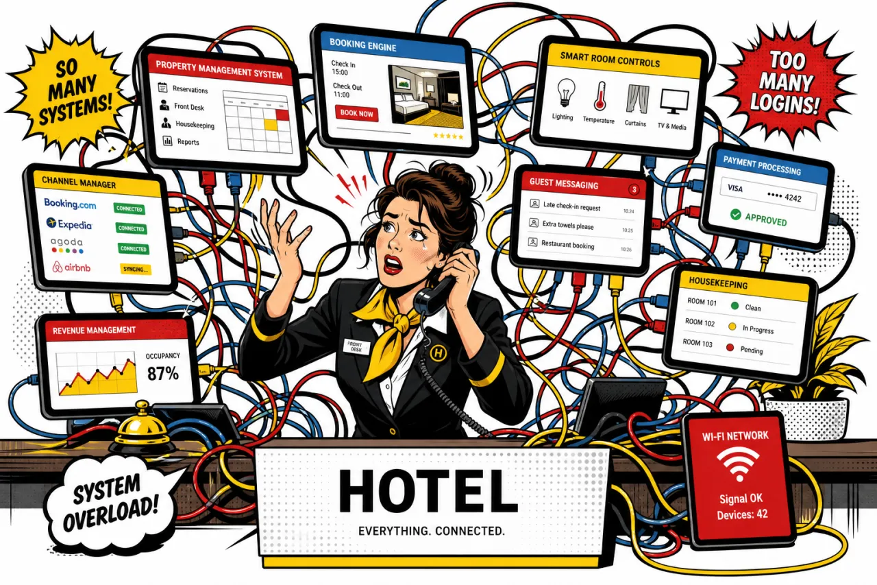 Zu viele Tech-Anbieter: Was Vendor Sprawl Hotels wirklich kostet