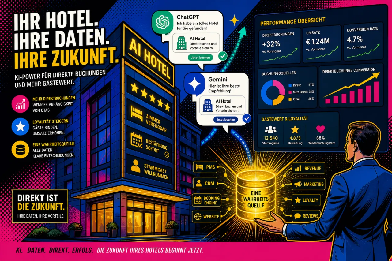 AI-Suche bringt Hotels direkte Buchungen