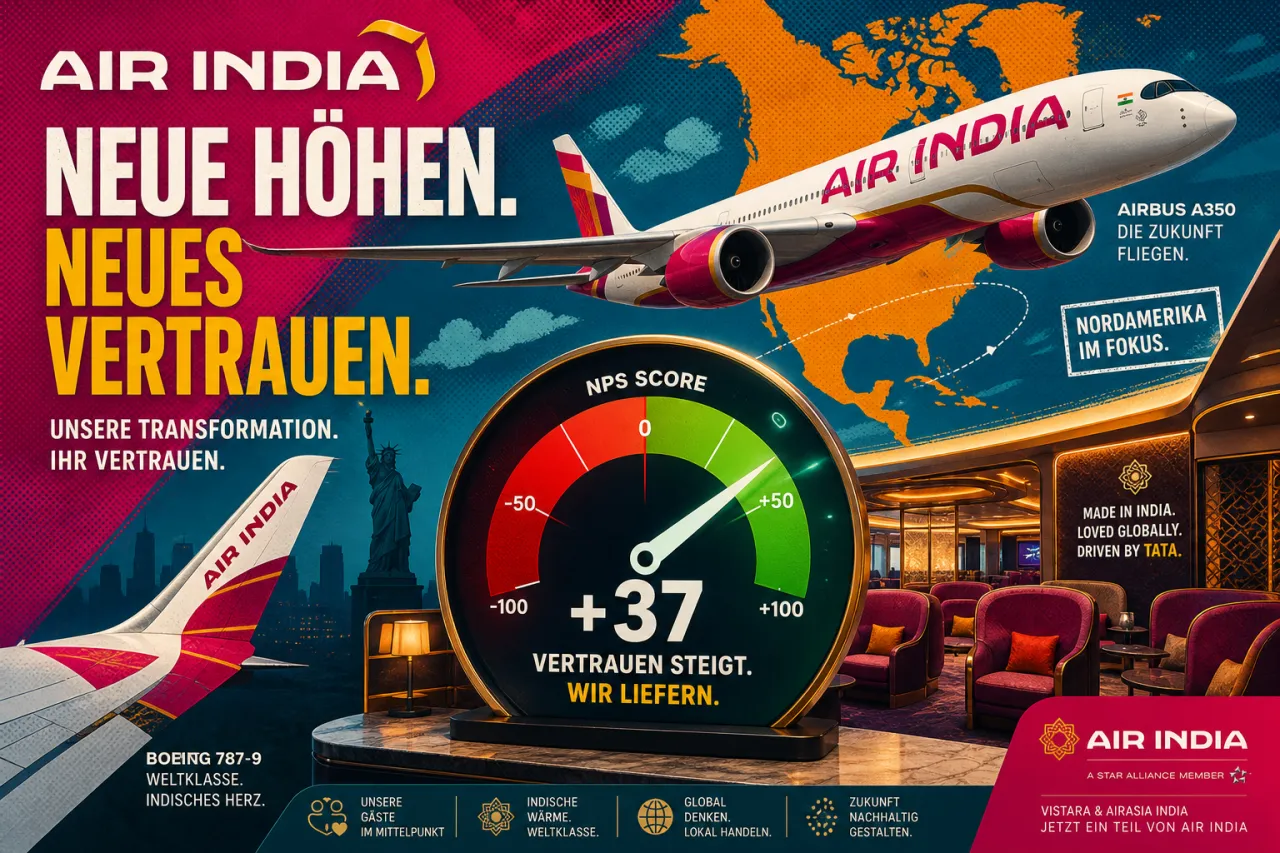 Air India baut Premium-Produkt in Nordamerika um